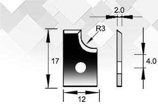 17,8 mm Z1 1 Stück Festmass-Aufbohrer Wendeplatten-Aufbohrer INT-CT Ø 9,8 11,8
